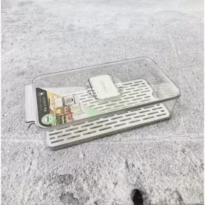 Ensaladera / Acrilico con tapa y rejilla